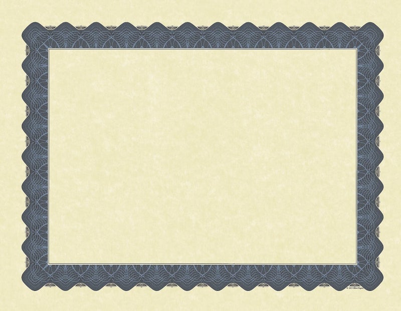 Great Papers! Metallic Blue Certificate, 8.5 x 11 Inches, 25 Count (934425) - Image 1